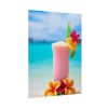 101883-2.jpg Tropical Colorful Drink on the White Sand Beach Poster