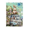 Easter Rabbits And Children Poster