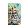 Easter Rabbits And Children Poster
