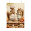 101894-151.jpg Autumn Fall Squirrels With Pumpkins Poster