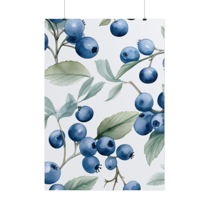 Seamless Blueberry Fruit Poster - Image 12
