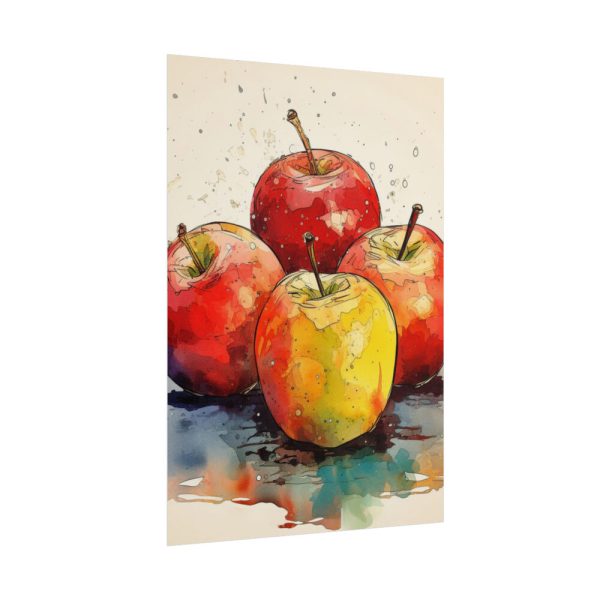 101894-177.jpg Apples Watercolor Art Poster