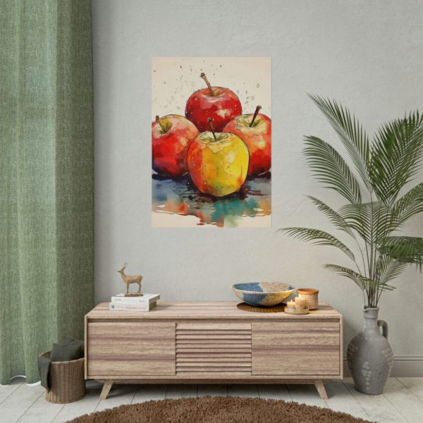 101894-178.jpg Apples Watercolor Art Poster