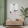 My Cat Is My Valentine Poster