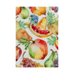Fruit Seamless Watercolor II Poster - Image 11