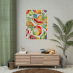Fruit Seamless Watercolor II Poster - Image 14