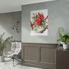 Floral Teapots Background Art Poster