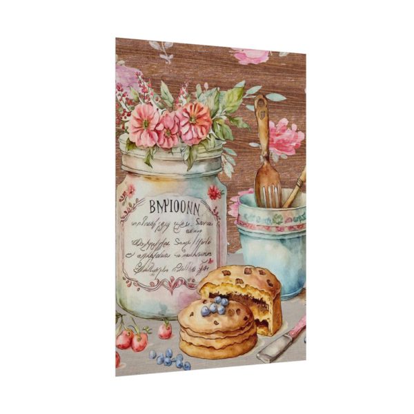101894-217.jpg Baked Cakes on a Counter With a Vintage Wood Poster