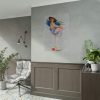 101894-239.jpg Glamorous Woman in a Wine Glass Poster