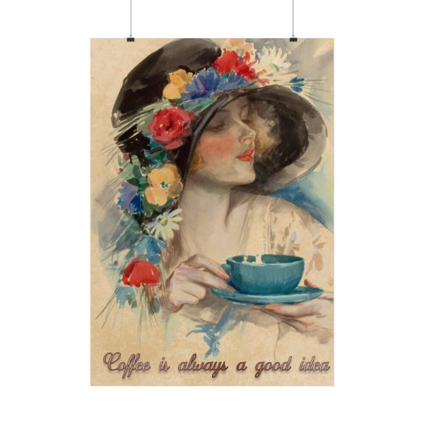 Vintage Coffee Drink Art Poster