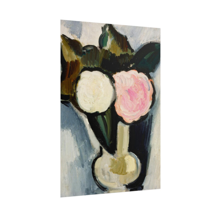 Pink and White Flowers in a Vase by Marsden Hartley Poster - Image 13