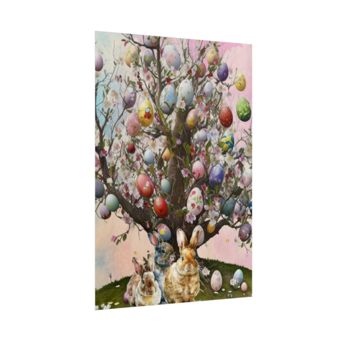 Three Rabbits Underneath a Tree Poster - Image 13