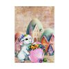 101894-285.jpg Easter Bunny Village Eggs Poster