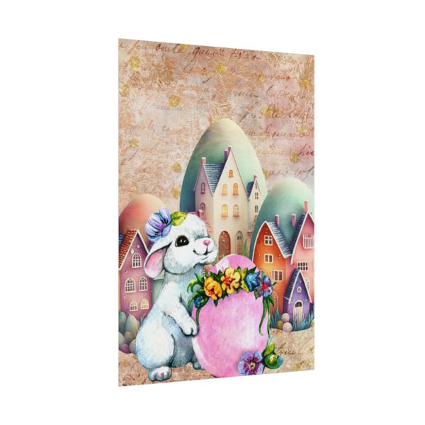 101894-287.jpg Easter Bunny Village Eggs Poster