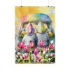 Spring Easter Gnomes On Van Poster