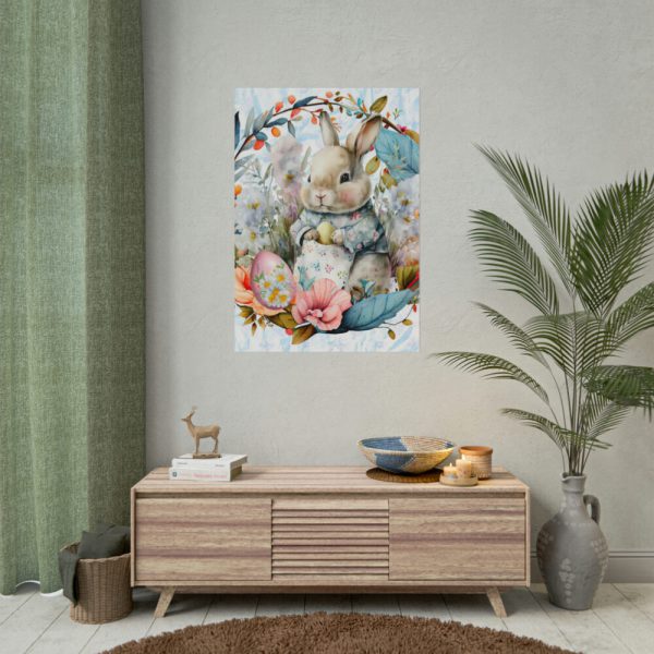 101894-313.jpg Baby Easter Bunny Wreath Poster