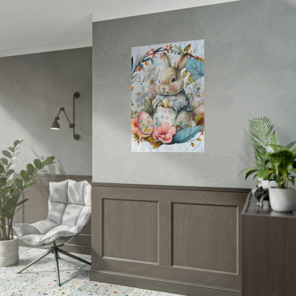 101894-314.jpg Baby Easter Bunny Wreath Poster