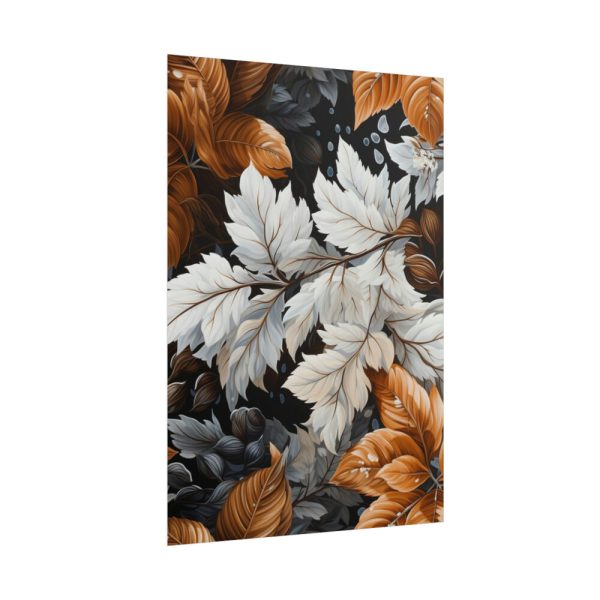 101894-322.jpg Winter Leaves Seamless Pattern Poster