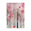 101894-325.jpg Whimsical Pink Winter Forest Art Poster