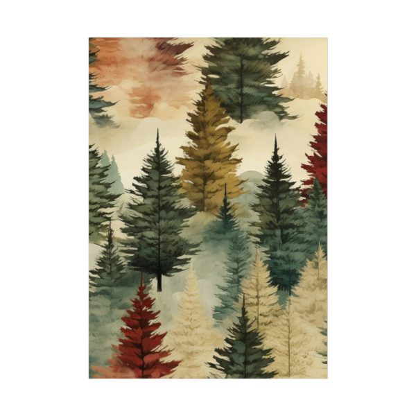 101894-330.jpg Christmas Trees Seamless Pattern Poster
