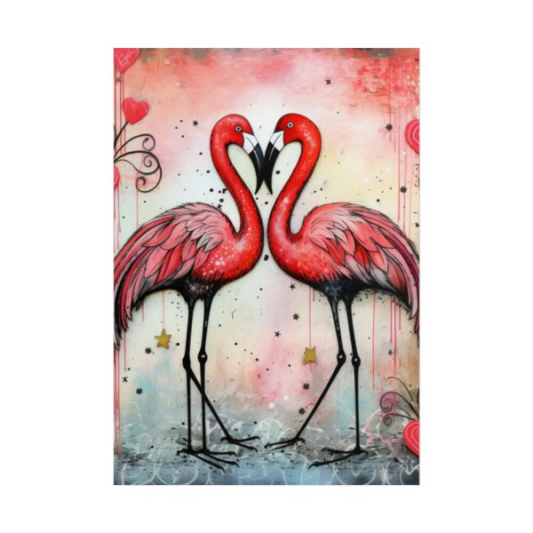 101894-370.jpg Valentine Flamingo Poster