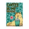 Coffee Cat Valentine Poster