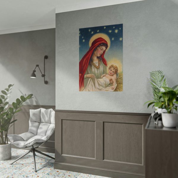 101894-399.jpg Vintage Christmas Jesus Mary Poster