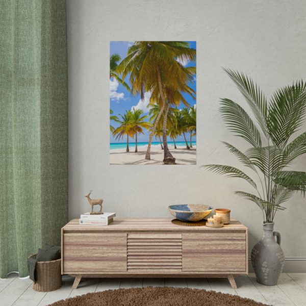 101894-428.jpg Palm Trees On The Beach Poster
