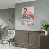 Flamingo On Tropical Beach Poster