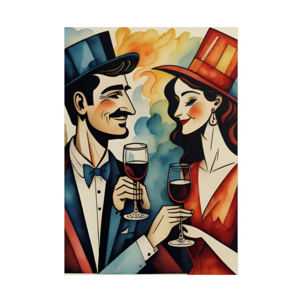 Couples in Picasso Style Poster
