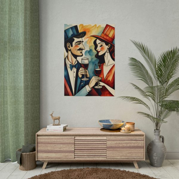 Couples in Picasso Style Poster