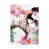 Japanese Garden Girl Character Poster