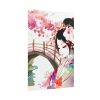 Japanese Garden Girl Character Poster