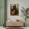101894-88.jpg Black Cat Musician Poster Poster