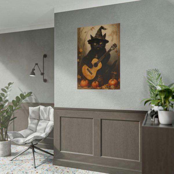 101894-89.jpg Black Cat Musician Poster Poster