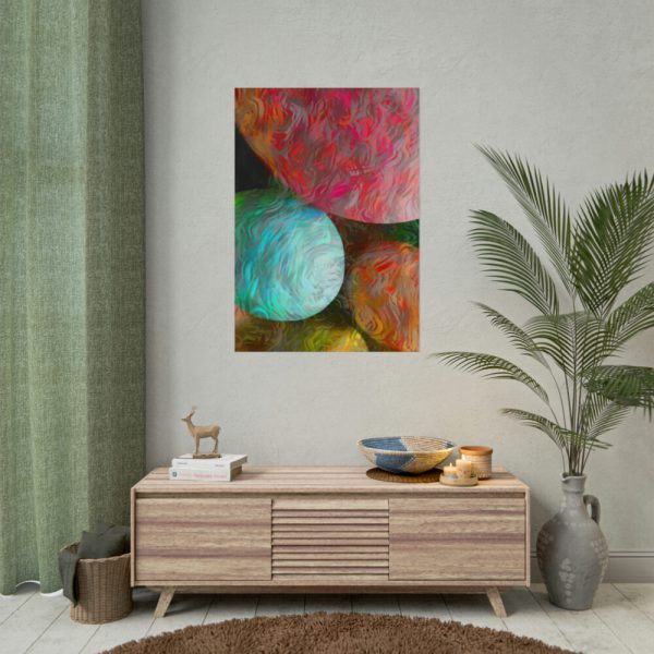 101894-98.jpg Artistic Easter Eggs Poster