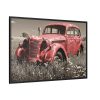88289.jpg Car Vintage Red Rusty Framed Canvas