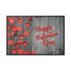 Valentines Day Red Heart Framed Canvas