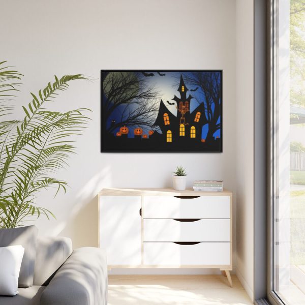 88289-123.jpg Halloween in Darkness Framed Canvas