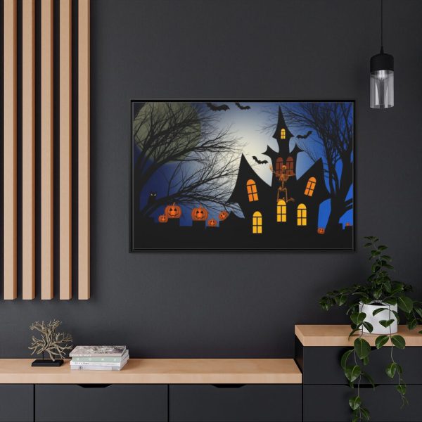 88289-124.jpg Halloween in Darkness Framed Canvas