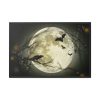 88289-126.jpg Full Moon on Halloween Framed Canvas