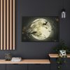 88289-129.jpg Full Moon on Halloween Framed Canvas