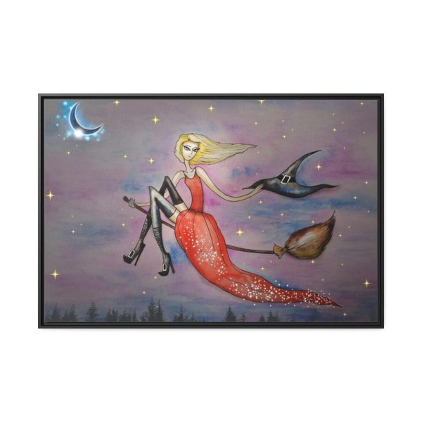 88289-131.jpg Witch Halloween Framed Canvas