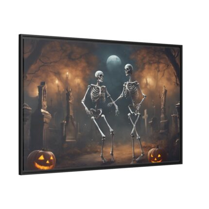 Scary Halloween Scene I Framed Canvas