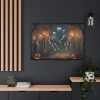 88289-159.jpg Scary Halloween Scene I Framed Canvas