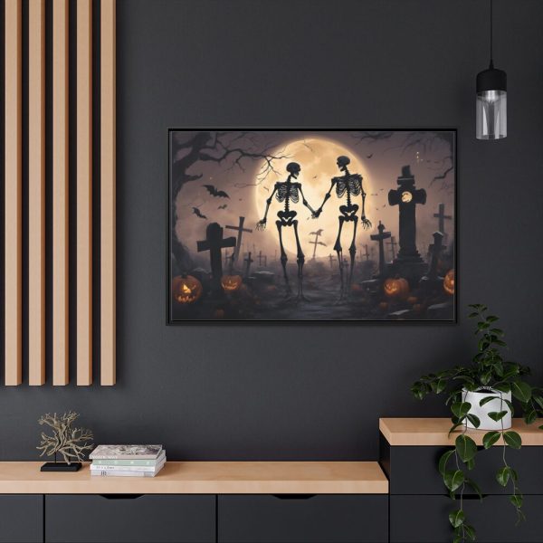 88289-164.jpg Scary Halloween Scene II Framed Canvas