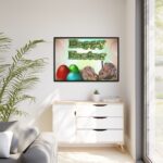 Two Easter Bunny with Eggs Framed Canvas - Image 4