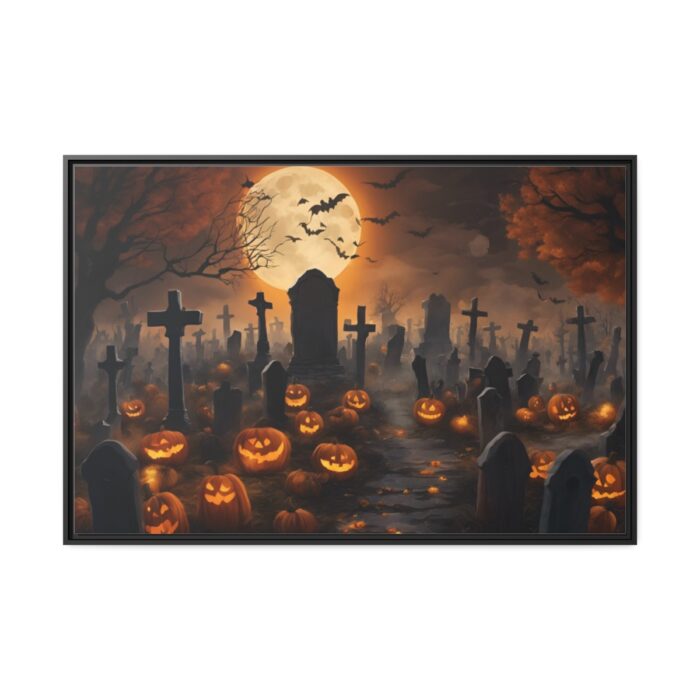 Scary Halloween Scene III Framed Canvas - Image 2