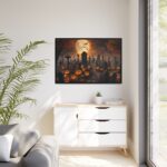 Scary Halloween Scene III Framed Canvas - Image 4