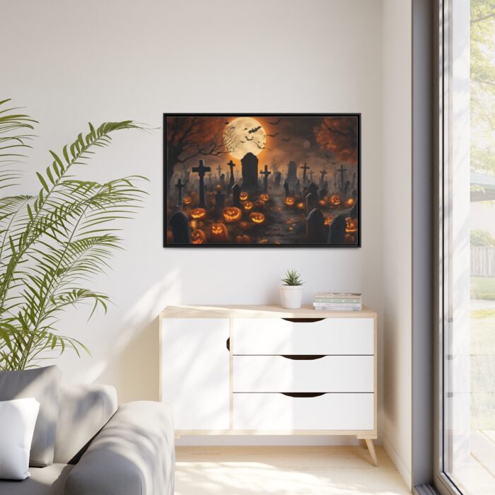 Scary Halloween Scene III Framed Canvas - Image 4